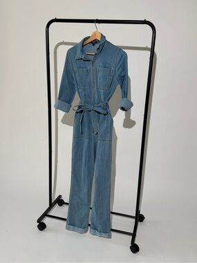 Express blue Jean jumpsuit - stretch size small